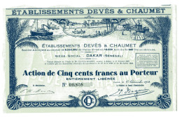 Établissements DEVÈS & CHAUMET (Dakar) - Afrique