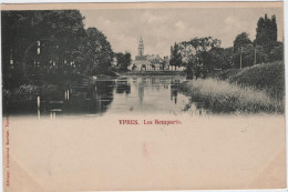 Ieper - Les Remparts (Bartier) (gelopen Kaart Van Voor 1900 Met Zegel) - Ieper