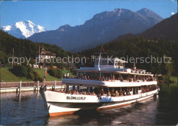 12922810 Interlaken BE Mit Jungfrau Ausflugsdampfer Interlaken - Autres & Non Classés