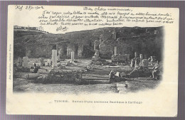 Carthage. Ruines D'une Ancienne Basilique. Cachet Le Kef + Timbre Régence De Tunis (A17p17) - Tunisia