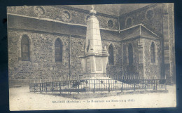 Cpa Du 56 Mauron Le Monument Aux Morts    STEP128 - Autres & Non Classés