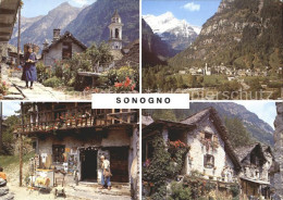 12921483 Sonogno Dorfmotive Kirche Totalansicht Sonogno - Andere & Zonder Classificatie