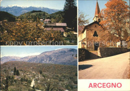 12920841 Arcegno Ortspartie Mit Kirche Landschaft Alpen Arcegno - Sonstige & Ohne Zuordnung