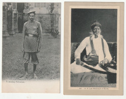 INDIA - 2 Old Pc 1900/10s - A Bombay Policeman & H. H. Late Maharajah Of Bundy - Indien