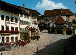 12913433 Gruyeres FR Marktplatz Hotel Restaurant Gruyeres - Andere & Zonder Classificatie