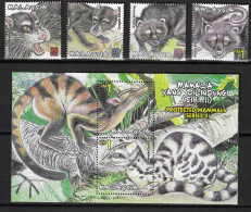 Malaysia 2000 MiNr. 949 - 952 (Block 48) Protected Mammals (II) 4v + S\sh MNH** 6.20 € - Other & Unclassified