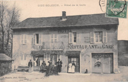 CIZE-BOLOZON (Ain) Près Corveissiat - Hôtel De La Gare, Café-Restaurant - Voyagé 1913 (2 Scans) Les Etappes Saint-Claude - Ohne Zuordnung