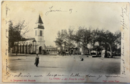 Carte Postale Alger Chebli La Place Du Village Ptoto Leroux Alger L. Sangouard édit. Boufarik - Alger