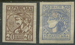 Ukraine:Unused Stamps From 1918, MNH/MH - Ucrania