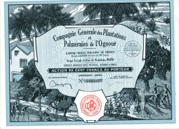 Compagnie Générale Des PLANTATIONS Et PALMERAIES De L'OGOOUÉ - Africa
