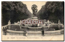 CPA Paris Le Luxembourg Fontaine De Carpeaux - Parcs, Jardins