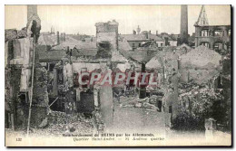 CPA Bombardement De Reims Par Les Allemands Quartier Saint Andre Militaria - Reims
