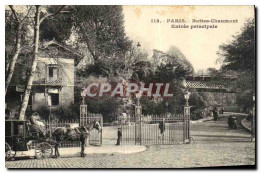 CPA Paris Buttes Chaumont Entree Principale - Parcs, Jardins