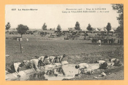 0199  CPA  LA HAUTE-MARNE  -  Manoeuvres 1906 - Siège De LANGRES - Camp De VILLIERS-SUR-SUIZE - Au Lavoir  ++++ - Langres