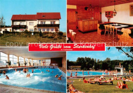 73788535 Schauenstein Pension Starkenhof Gaststube Hallen Und Freibad Schauenste - Autres & Non Classés