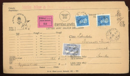 HUNGARY 1938. Nice Money Letter - Briefe U. Dokumente