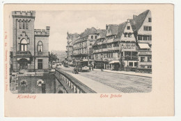 HAMBURG - Hoche Brucke - Old Postcard 1900s - Tramway - Sonstige & Ohne Zuordnung