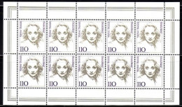 DEUTSCHLAND MI-NR. 1939 POSTFRISCH(MINT) KLEINBOGEN FRAUEN - MARLENE DIETRICH - Acteurs