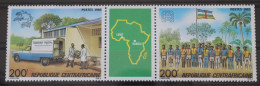 Zentralafrikanische Republik 1121-1122 Postfrisch Dreierstreifen #WP115 - Central African Republic
