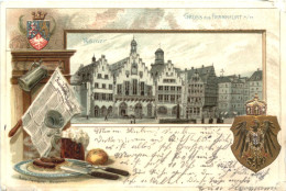 Gruss Aus Frankfurt - Litho - Prägekarte - Frankfurt A. Main