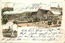 Gruss Aus Borgholzhausen - Restaurant Overbeck - Litho - Gütersloh