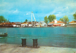 Navigation Sailing Vessels & Boats Themed Postcard Romania Sulina Crane Barge - Sailing Vessels