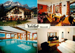 73788432 Mittenwald Bayern Hotel Tonihof Restaurant Zimmer Hallenbad Mittenwald  - Mittenwald