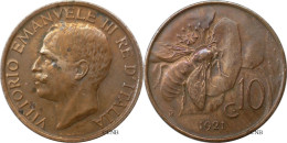 Italie - Royaume - Victor-Emmanuel III - 10 Centesimi 1921 R - TTB/XF45 - Mon6370 - 1900-1946 : Vittorio Emanuele III & Umberto II