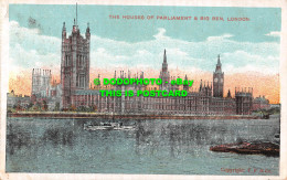 R531034 Houses Of Parliament And Big Ben. London. F. F. D. And D. 1907 - Autres & Non Classés