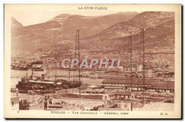 CPA Toulon Vue Generale Bateau - Toulon