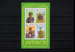 Jamaica 1982 75th Anniversary Of Scouting Block Postfrisch / MNH - Nuevos