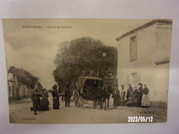 BOUIN (Vendée) ARRIVEE DU COURRIER ATTELAGE HOTEL DE LA BOULE D'OR - Autres & Non Classés