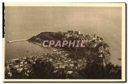 CPA Cote D Azur Monte Carlo Le Rocher De Monaco Vu De La Grande Corniche - Other & Unclassified