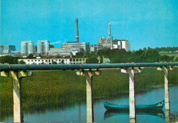 Navigation Sailing Vessels & Boats Themed Postcard Romania Tulcea Aluminum Factory - Voiliers