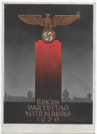 Reichsparteitag Nürnberg Hitler Propaganda Karte Deutschland Bayern Nazi Allemagne Hakenkreuz - Covers & Documents