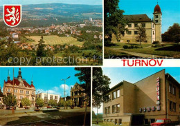 73788071 Turnov Turnau CZ Panorama Schloss Platz Zentrum Hotel Sport  - Czech Republic