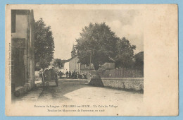 0427 CPA  Env De Langres  VILLIERS-sur-SUIZE (Hte-Marne) Un Coin Du Village Pendant Les Manoeuvres De Forteresse En 1906 - Langres