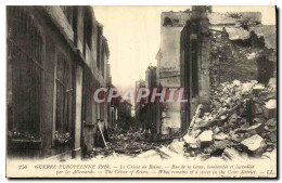 CPA Militaria Guerre Europeenne Crime De Reims Rue De La Grue - Weltkrieg 1914-18