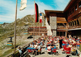 73788049 Oberstdorf Nebelhorn Bergstation Sonnenterrasse Blick Auf Das Nebelhorn - Oberstdorf