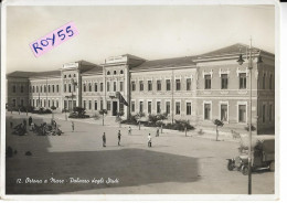 Abruzzo-chieti-ortona A Mare Palazzo Degli Studi Ortona Al Mare Veduta Edificio Animata Fine Anni 30 (v.retro) - Sonstige & Ohne Zuordnung