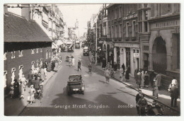 CROYDON - George Street - Old Real Photo Postcard - London Suburbs