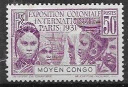 Moyen Congo 1931 Mh * 5 Euros - Nuovi