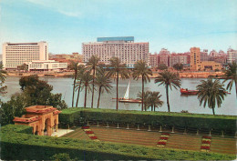 Navigation Sailing Vessels & Boats Themed Postcard Egypt Cairo Nile Hilton Hotel - Sailing Vessels