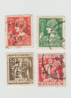 Belgique 4 Timbres Mercure Et Cérès - Année 1932  Mi 327 Mi 330 Mi 331 Année 1934 Mi PRE 282 - 1932 Ceres E Mercurio