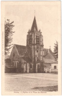 CPA DE MASSY  (ESSONNE)  L'ÉGLISE ET LA PLACE DU MARCHÉ - Massy