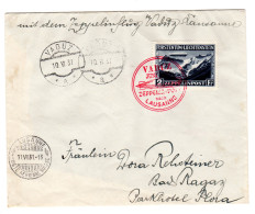 Fahrt Nach Lausanne,gute Frankatur  Sieger 111B - Zeppelins