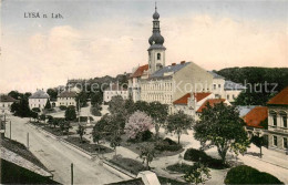 73787870 Lysa  Nad Labem Lissa Elbe CZ Zentrum Kirche  - Tchéquie