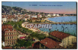 CPA Cannes Vue Generale Prise Du Mont Chevalier - Cannes