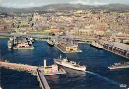 13 - Marseille - Vue Aérienne De L'entrée Du Bassin De La Joliette Et La Cathédrale - Joliette, Zona Portuaria