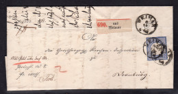 DR, Mi.-Nr. 20 EF. Auf Paketbegleitsbrief. - Covers & Documents